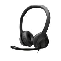 Logitech H390 On Ear headset Computer Kabel Stereo Zwart Ruisonderdrukking (microfoon), Noise Cancelling Volumeregeling, Microfoon uitschakelbaar (mute) - thumbnail