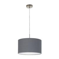 EGLO Pasteri - Hanglamp - 1 Lichts - Ø38cm - Nikkel-Mat - Grijs