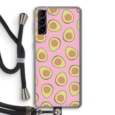 Dancing avocados: Samsung Galaxy S21 Plus Transparant Hoesje met koord