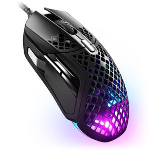 Steelseries Aerox 5 Gaming-muis Kabelgebonden, USB Optisch Zwart 9 Toetsen 18000 dpi Verlicht