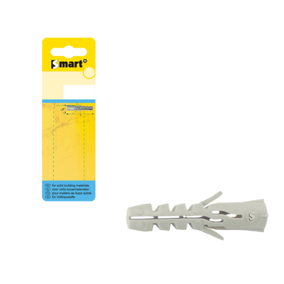 pgb-Europe SMART | Nylon plug S zndr boord Ø 12x60 grijs | 4 st SM000PN00120060H