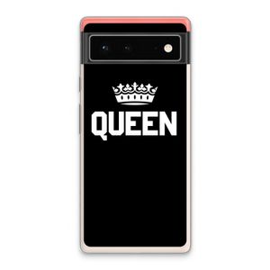 Queen zwart: Google Pixel 6 Transparant Hoesje