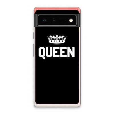 Queen zwart: Google Pixel 6 Transparant Hoesje