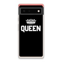 Queen zwart: Google Pixel 6 Transparant Hoesje