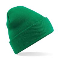 Beechfield basic winter muts/beanie - groen - acryl - volwassenen - Winter Essentials/accessoi - thumbnail