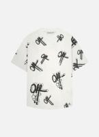 Off The Pitch Off Mark Oversized T-Shirt Heren Gebroken Wit - Maat XS - Kleur: Gebroken Wit | Soccerfanshop