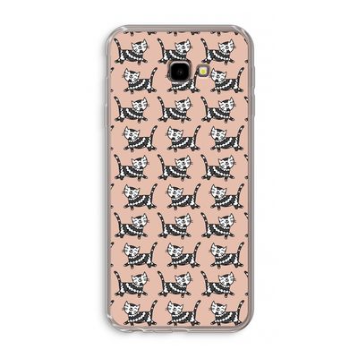 Zwarte poes: Samsung Galaxy J4 Plus Transparant Hoesje