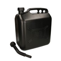 Jerrycan 20 liter zwart voor brandstof - thumbnail