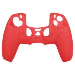 Silicone Case Cover Skin voor PS5 DualSense Controller - Rood