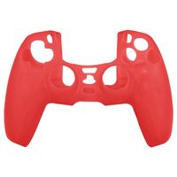 Silicone Case Cover Skin voor PS5 DualSense Controller - Rood