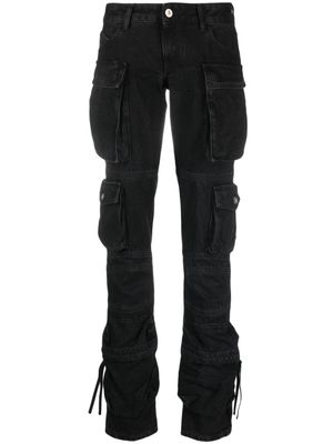 The Attico jean Essie à poches cargo - Noir