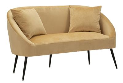 BANK BROWY MET KUSSENS CM 137X69X79