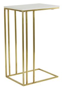 Light & Living Laptoptafel 'Roshan' Marmer, 41 x 31cm, kleur Wit