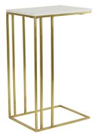Light & Living Laptoptafel 'Roshan' Marmer, 41 x 31cm, kleur Wit