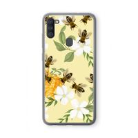 No flowers without bees: Samsung Galaxy A11 Transparant Hoesje