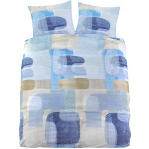 Day Dream Dekbedovertrek Evi Blauw-1-persoons (140 x 200/220 cm)