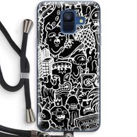 Vexx Black Mixtape: Samsung Galaxy A6 (2018) Transparant Hoesje met koord