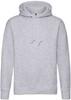 Fruit Of The Loom F421N Premium Hooded Sweat - Heather Grey - 3XL - thumbnail