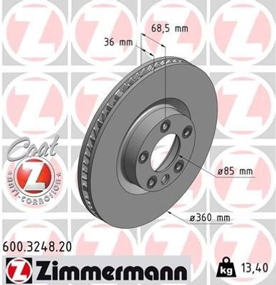 Remschijf Coat Z 600324820