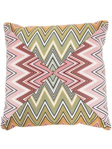 Missoni Home coussin Birmingham à motif zig-zag - Rose