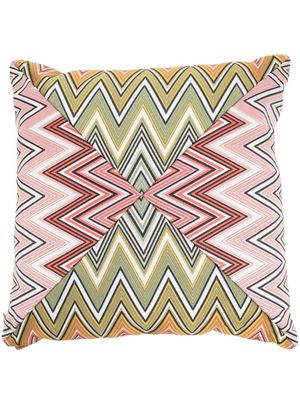 Missoni Home coussin Birmingham à motif zig-zag - Rose