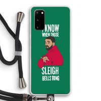 Sleigh Bells Ring: Samsung Galaxy S20 Transparant Hoesje met koord