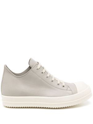 Rick Owens baskets en cuir - Gris