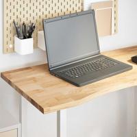 Bureaublad rechthoekig 100x50x2,5 cm onbehandeld eikenhout