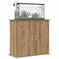 VidaXL Aquariumstandaard artisan eikenhout 81x36x73 cm bewerkt hout