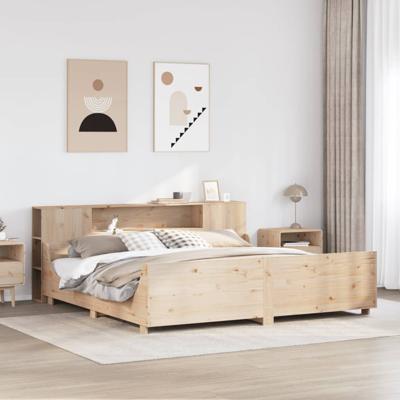 Bedframe zonder matras massief grenenhout 180x200 cm