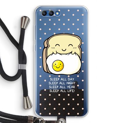 Sleep All Day: Honor 10 Transparant Hoesje met koord