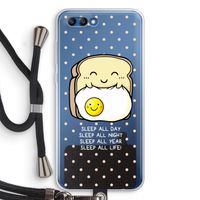 Sleep All Day: Honor 10 Transparant Hoesje met koord