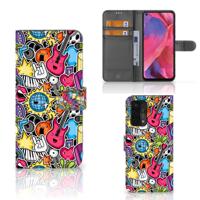 OPPO A54 5G | A74 5G | A93 5G | Wallet Case | met Pasjes | Punk Rock