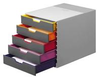 Ladenbox durable varicolor 5 laden grijs