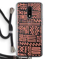 Marrakech Pink: OnePlus 7 Transparant Hoesje met koord