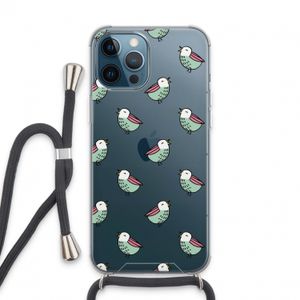 Vogeltjes: iPhone 13 Pro Max Transparant Hoesje met koord