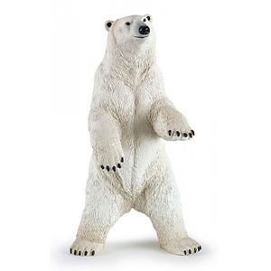 Plastic speelgoed figuur staande ijsbeer 7 cm   -