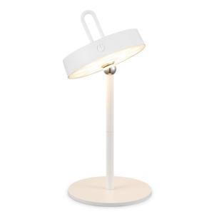 Draadloze Oplaadbare LED Tafellamp - Binnen & Buiten - Dimbaar - ø12.8 x 29 cm - Warmwit licht - 3000mAh - White