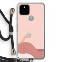 Wine: Pixel 5 Transparant Hoesje met koord