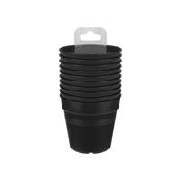 Bloempot Green basics kweekpot set 10 7,5 cm living black - Elho