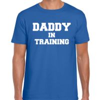 Daddy in training t-shirt blauw voor heren - Aanstaande papa cadeau - thumbnail