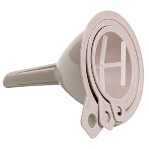 Plasticforte Techters - 3x delig - taupe - verschillende formaten - 6.5 , 8 en 9.5 cm
