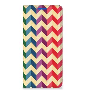 OPPO Reno6 5G Hoesje met Magneet Zigzag Multi Color