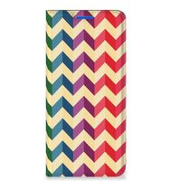 OPPO Reno6 5G Hoesje met Magneet Zigzag Multi Color - thumbnail