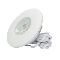 Pavo LED inbouwspot Plat (meubelspot) - 3W 260 lumen - 2700K warm wit - Lage inbouwdiepte - Dimbaar - Rond - Voor binnen - Wit