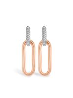 Pragnell boucles d'oreilles Havana en or rose 18ct à diamants