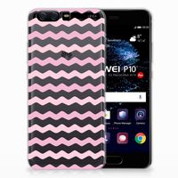 Huawei P10 TPU bumper Waves Roze - thumbnail