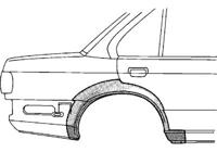 PLAATWERKDEEL Wielrand 4-deurs R 88- 0623148