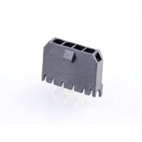 Molex 436500428 Male header, inbouw (standaard) Totaal aantal polen: 4 Rastermaat: 3 mm Inhoud: 1 stuk(s) Tray - thumbnail