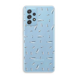 Hipster stripes: Samsung Galaxy A73 Transparant Hoesje